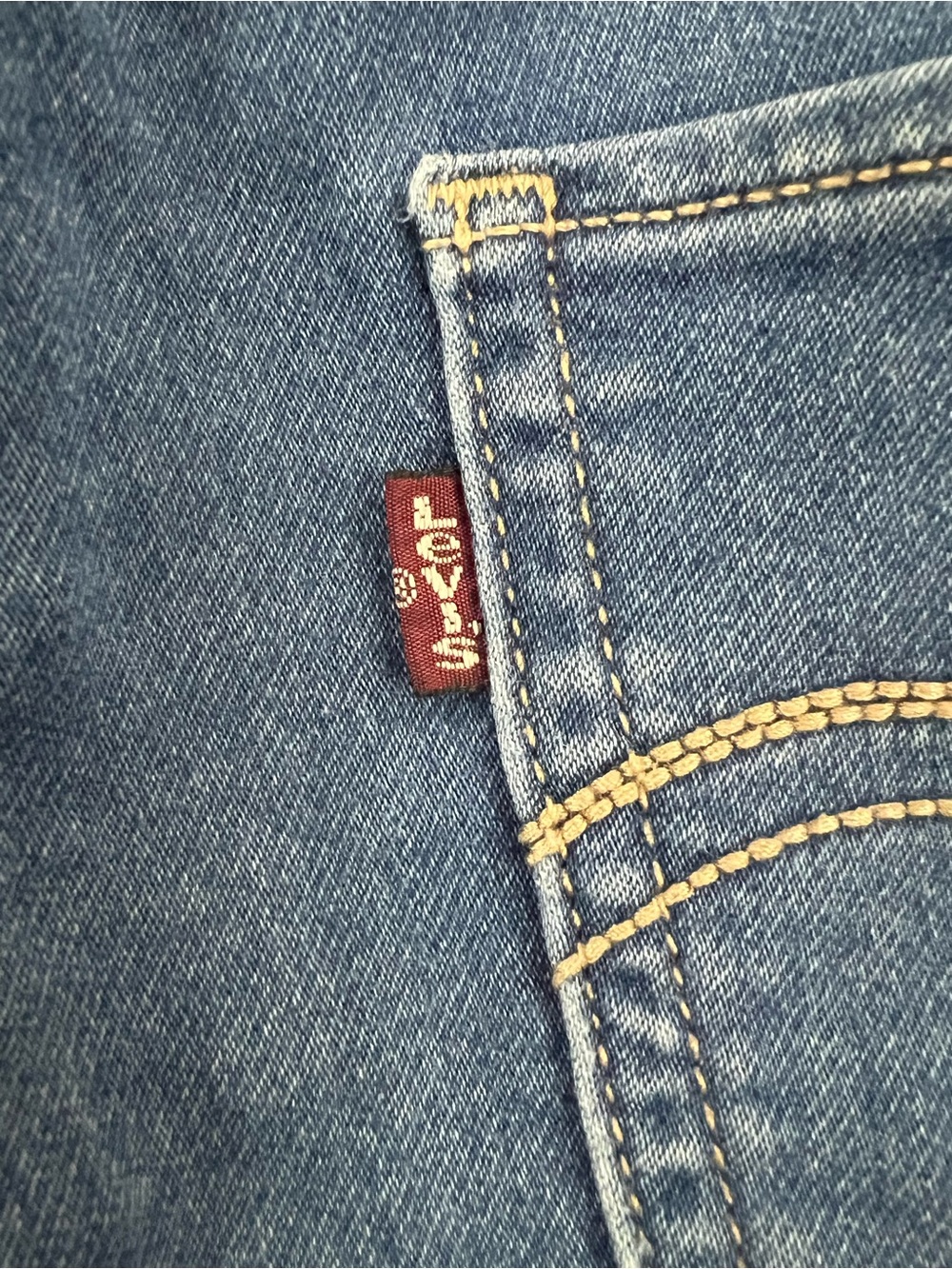 Vintage Y2K Levi’s Medium Blue Faded Wash Low Rise Skinny Crop Jeans 27 - Picture 6 of 8
